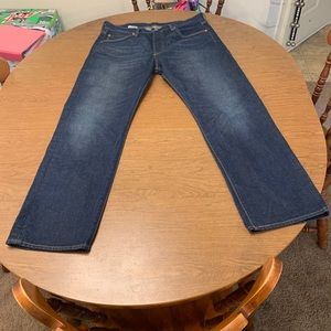 Levis 501 Button Fly Jeans Dark wash men's 34x29